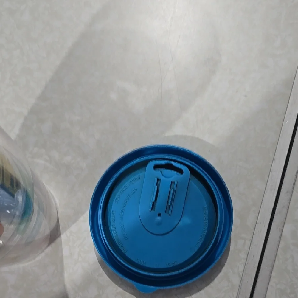 Colorful Travel Tumbler with‎ Blue Lid